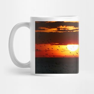 Starlings at Sunset Mug